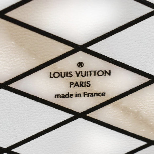LOUIS VUITTON Petite Malle Trunk Leather Crossbody Bag Off White