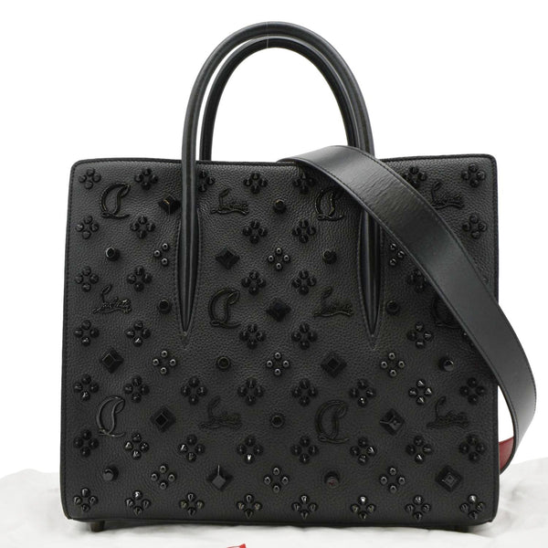 CHRISTIAN LOUBOUTIN Paloma Medium Leather Tote Bag Black