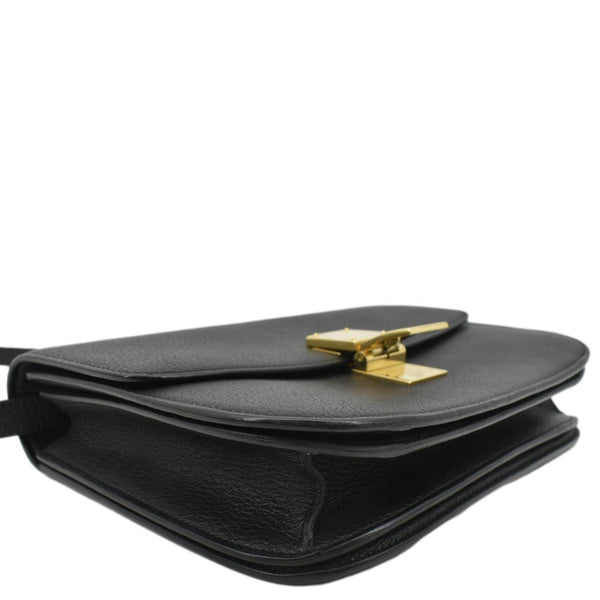 CELINE Classic Box Calfskin Leather Crossbody Bag Black