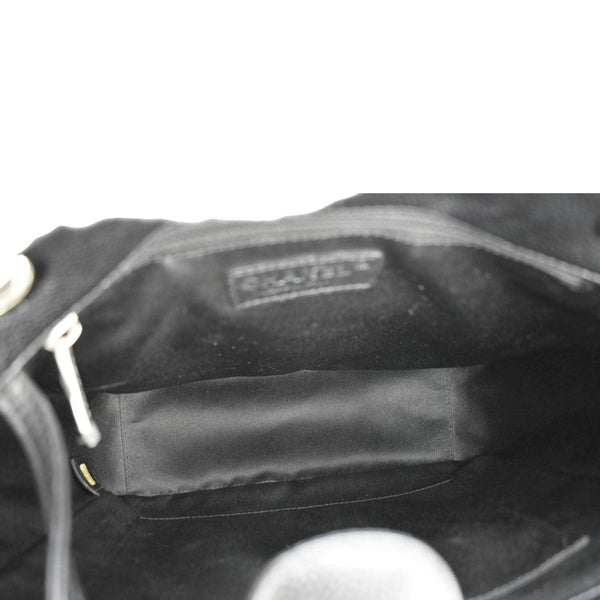 CHANEL PST Petit Quilted Caviar Leather Shopping Tote Bag Black