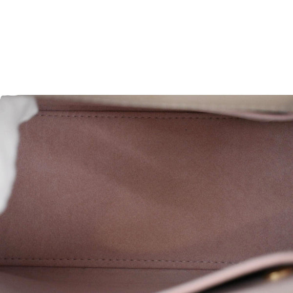 LOUIS VUITTON Mini Lockme Ever Leather Shoulder Bag Greige