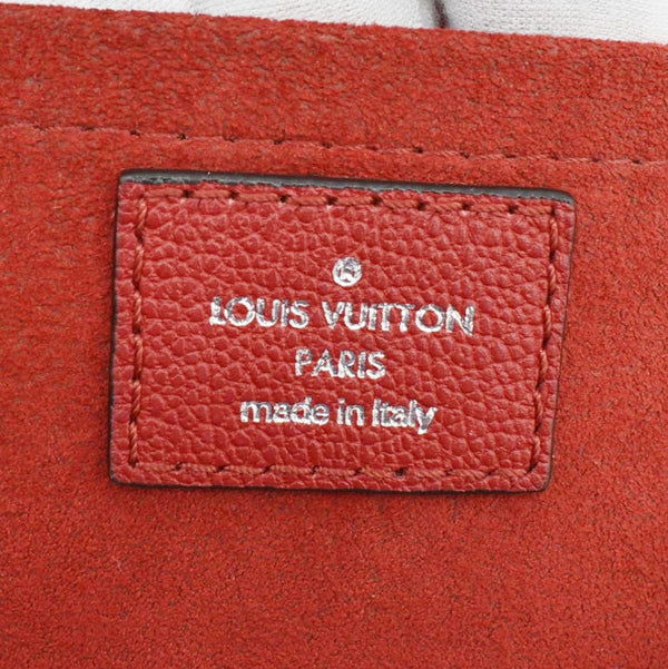 LOUIS VUITTON Very Monogram Leather Messenger Bag Red