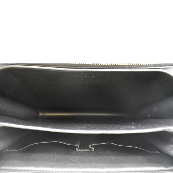 CELINE Classic Box Calfskin Leather Crossbody Bag Black