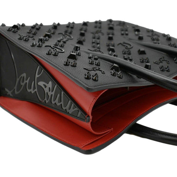 CHRISTIAN LOUBOUTIN Paloma Medium Leather Tote Bag Black