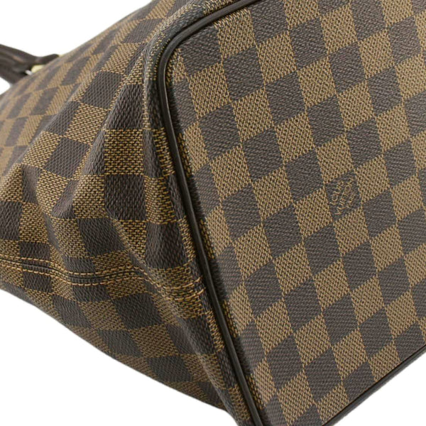LOUIS VUITTON Saleya MM Damier Ebene Shoulder Bag Brown
