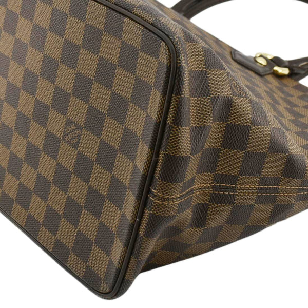 LOUIS VUITTON Saleya MM Damier Ebene Shoulder Bag Brown