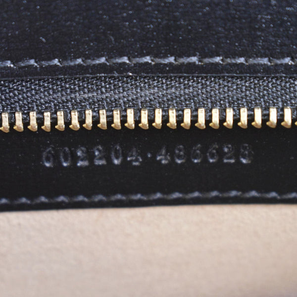 GUCCI Horsebit 1955 Small Leather Shoulder Bag Black 602204