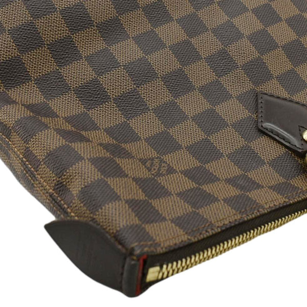 LOUIS VUITTON Saleya MM Damier Ebene Shoulder Bag Brown