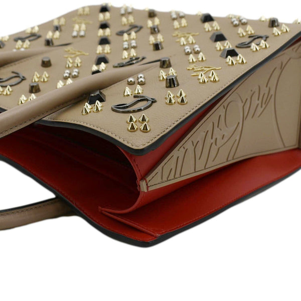 CHRISTIAN LOUBOUTIN Paloma Medium Leather Tote Bag Brown