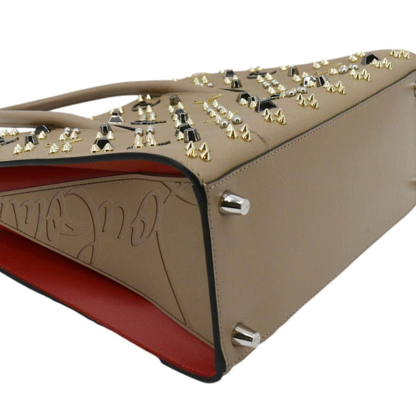 CHRISTIAN LOUBOUTIN Paloma Medium Leather Tote Bag Brown