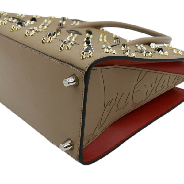 CHRISTIAN LOUBOUTIN Paloma Medium Leather Tote Bag Brown