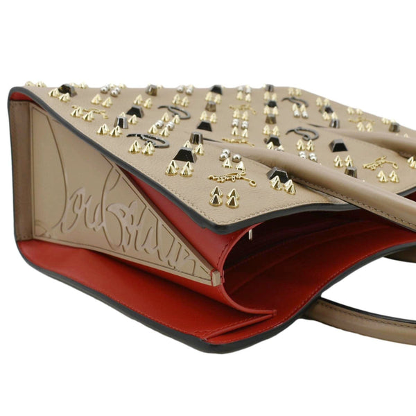 CHRISTIAN LOUBOUTIN Paloma Medium Leather Tote Bag Brown