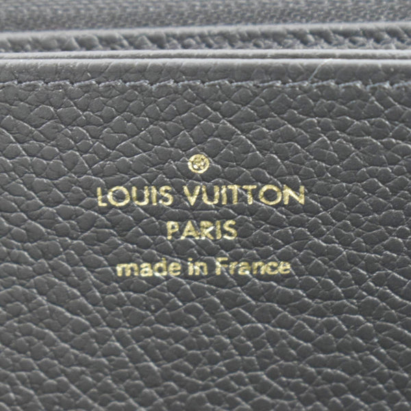 LOUIS VUITTON Bicolor Monogram Empreinte Leather Zippy Wallet Black