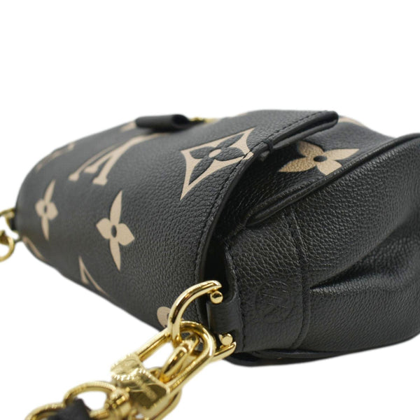 LOUIS VUITTON Favorite Bicolor Monogram Empreinte Shoulder Bag Black