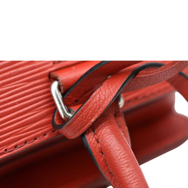 LOUIS VUITTON Vaneau MM Epi Leather Shoulder Bag Red