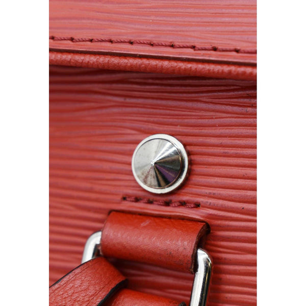 LOUIS VUITTON Vaneau MM Epi Leather Shoulder Bag Red
