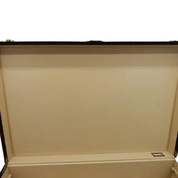 LOUIS VUITTON Bisten 75 Vintage Monogram Canvas Travel Suitcase Bag Brown