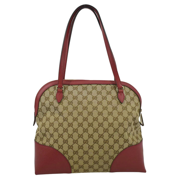 GUCCI Bree Dome GG Canvas Shoulder Bag Beige 449243