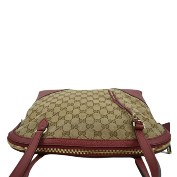 GUCCI Bree Dome GG Canvas Shoulder Bag Beige 449243