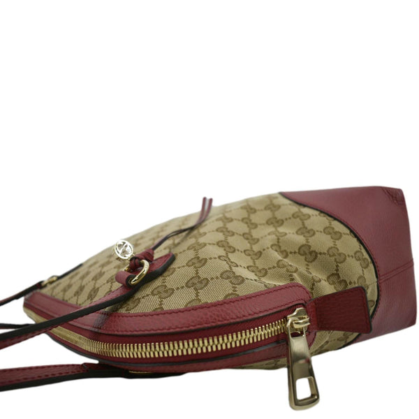 GUCCI Bree Dome GG Canvas Shoulder Bag Beige 449243