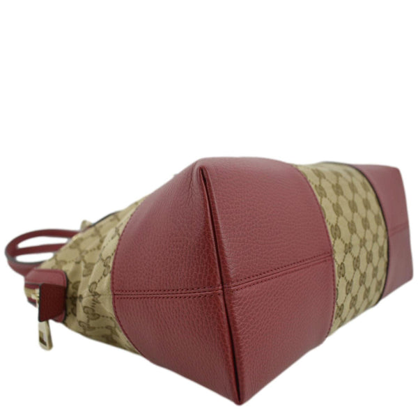 GUCCI Bree Dome GG Canvas Shoulder Bag Beige 449243