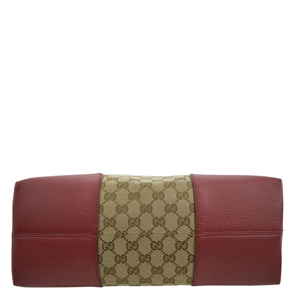 GUCCI Bree Dome GG Canvas Shoulder Bag Beige 449243