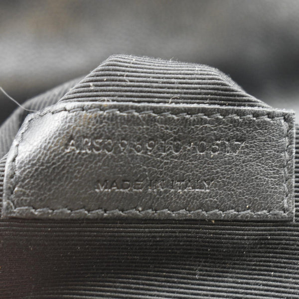 YVES SAINT LAURENT Envelope Mix Matelassé Chain Leather Shoulder Bag Black