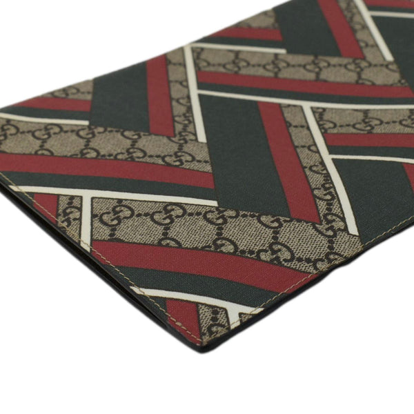 GUCCI Zipped Medium GG Printed Canvas Pouch Beige 429225