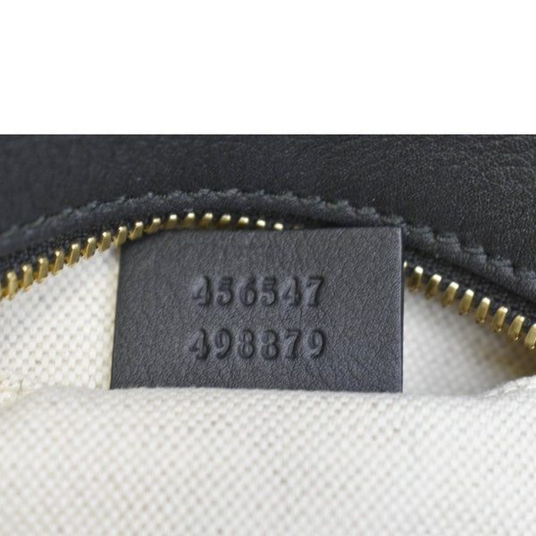 GUCCI Embroidered Denim Camera Crossbody Bag Blue 456547