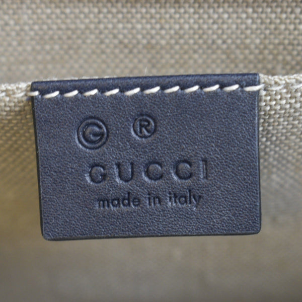 GUCCI Emily Medium GG Leather Chain Shoulder Bag Navy Blue 449635