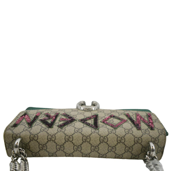 GUCCI Modern Dionysus Medium GG Supreme Monogram Shoulder Bag Beige 403348