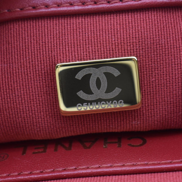 CHANEL Small Pillow Crush Flap Quilted Leather Shoulder Bag Red
