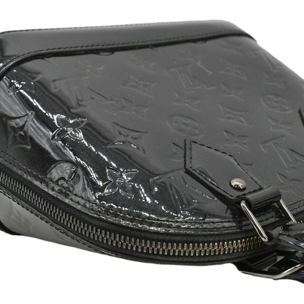 LOUIS VUITTON Alma BB Monogram Vernis Satchel Bag Black