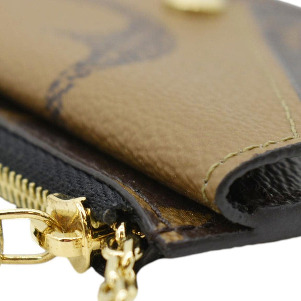LOUIS VUITTON Recto Verso Monogram Reverse Card Holder Brown