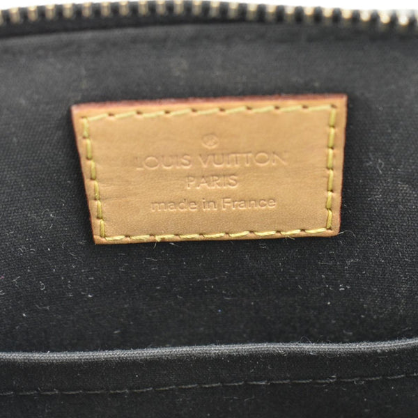LOUIS VUITTON Alma BB Monogram Vernis Satchel Bag Black