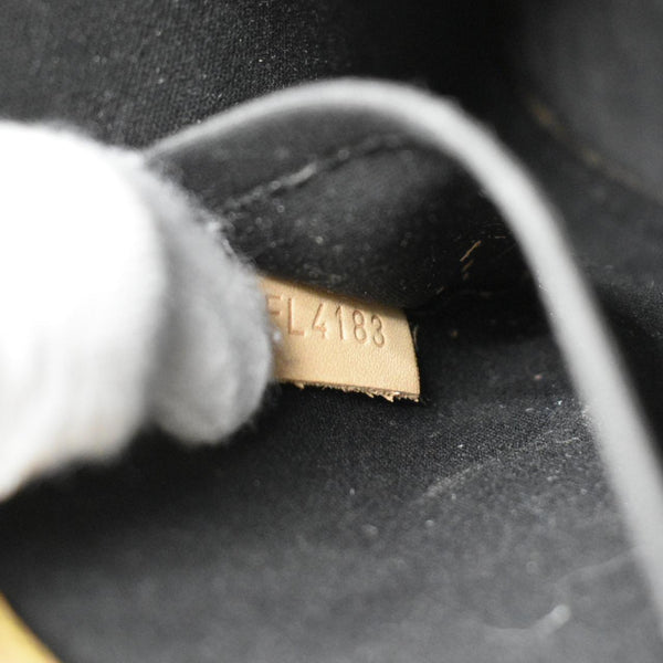 LOUIS VUITTON Alma BB Monogram Vernis Satchel Bag Black