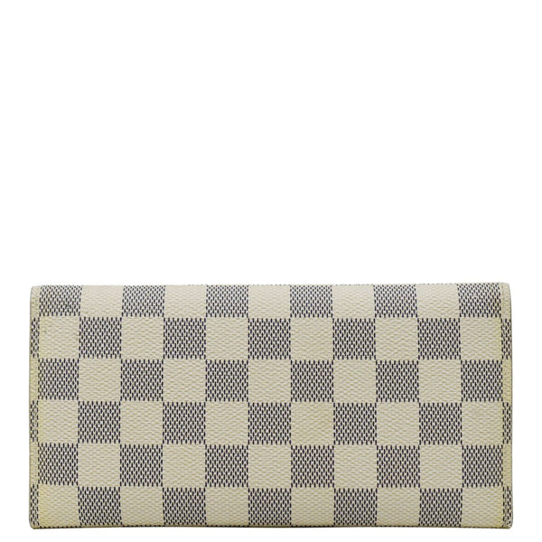 LOUIS VUITTON Josephine Damier Azur Wallet White