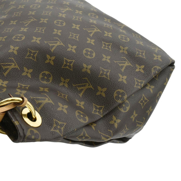 LOUIS VUITTON Artsy MM Monogram Canvas Hobo Bag Brown
