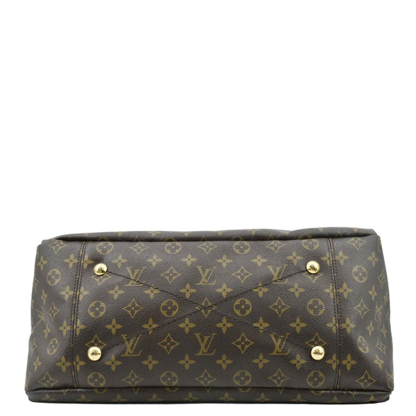 LOUIS VUITTON Artsy MM Monogram Canvas Hobo Bag Brown