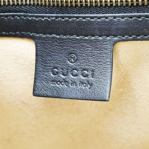 GUCCI GG Marmont Large Matelasse Leather Shoulder Bag Black 498090