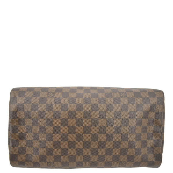 LOUIS VUITTON Speedy 35 Damier Ebene Satchel Bag Brown
