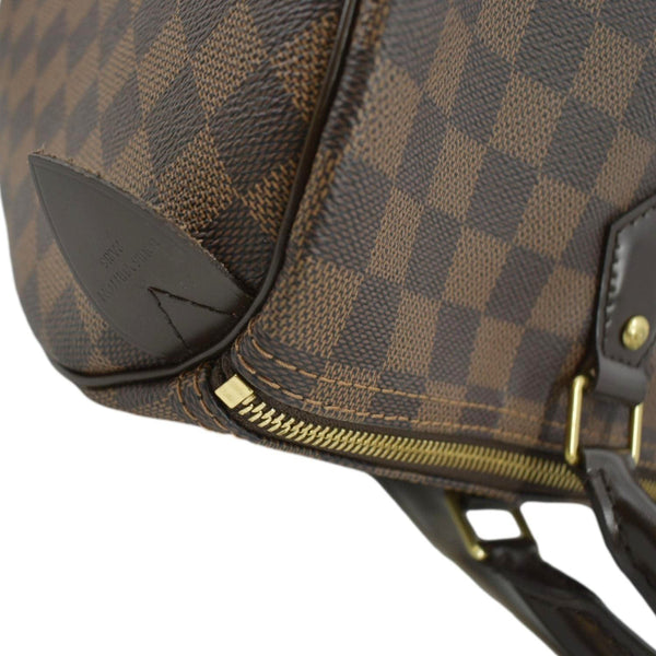 LOUIS VUITTON Speedy 35 Damier Ebene Satchel Bag Brown