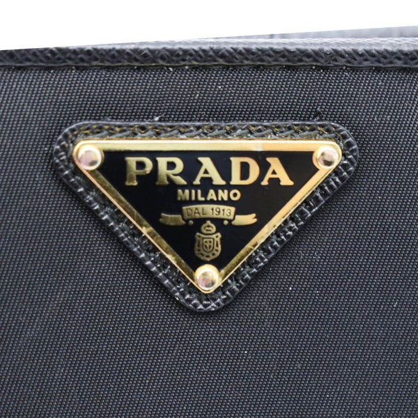 PRADA Nylon Zip Around Wallet Black