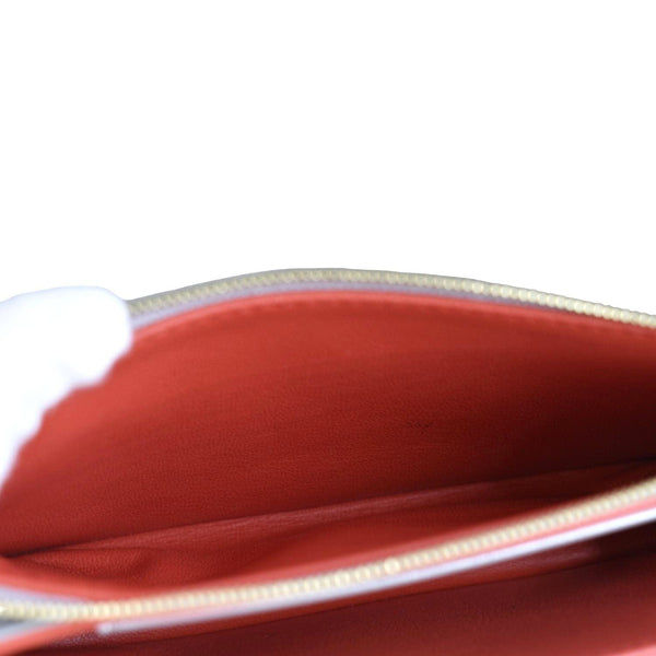 LOUIS VUITTON Coussin Monogram Embossed Leather Pochette Crossbody Bag Grey