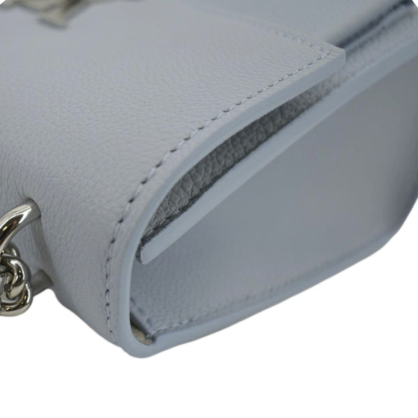 LOUIS VUITTON Mylockme Calf Leather Chain Shoulder Bag Light Blue