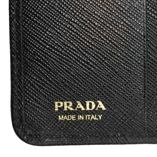 PRADA Nylon Zip Around Wallet Black