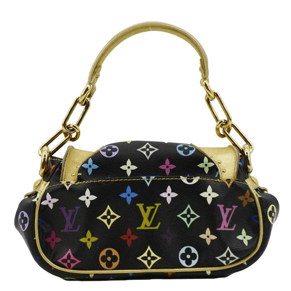 LOUIS VUITTON Marilyn Multicolor Monogram Canvas Satchel Bag Black