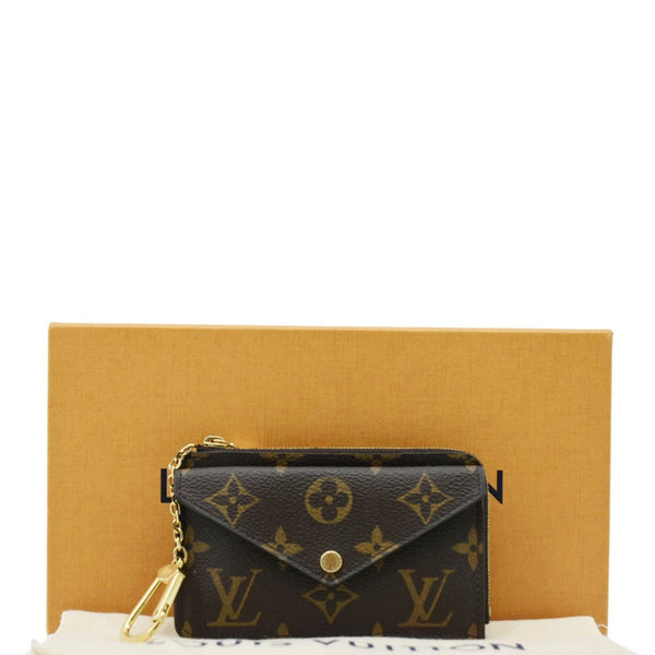 LOUIS VUITTON Monogram Canvas Recto Verso Card Holder Brown