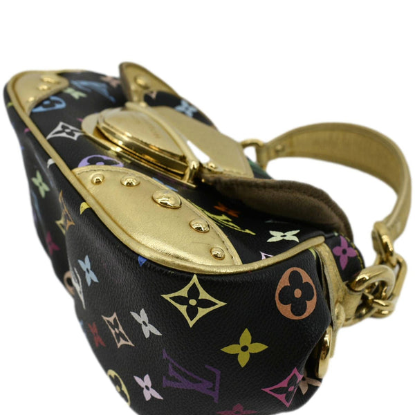 LOUIS VUITTON Marilyn Multicolor Monogram Canvas Satchel Bag Black