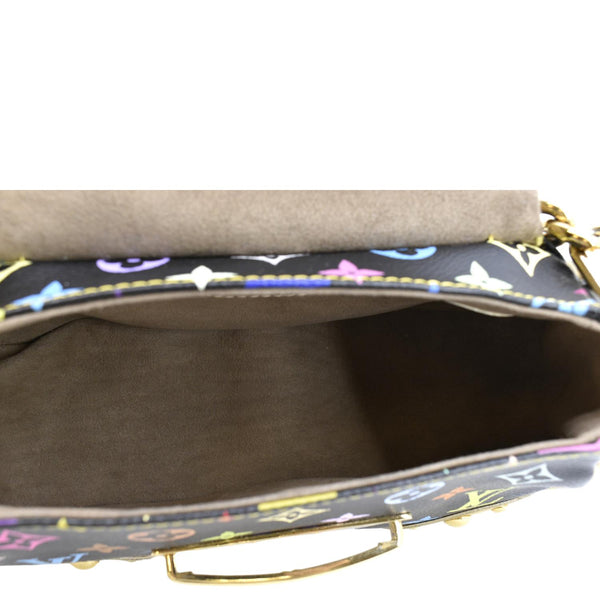 LOUIS VUITTON Marilyn Multicolor Monogram Canvas Satchel Bag Black